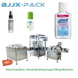 Spray hand Sanitizer Filling capping labeling line